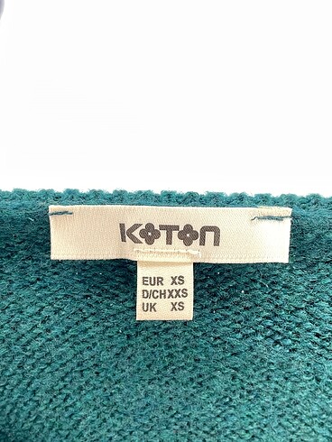 xs Beden yeşil Renk Koton Kazak / Triko %70 İndirimli.