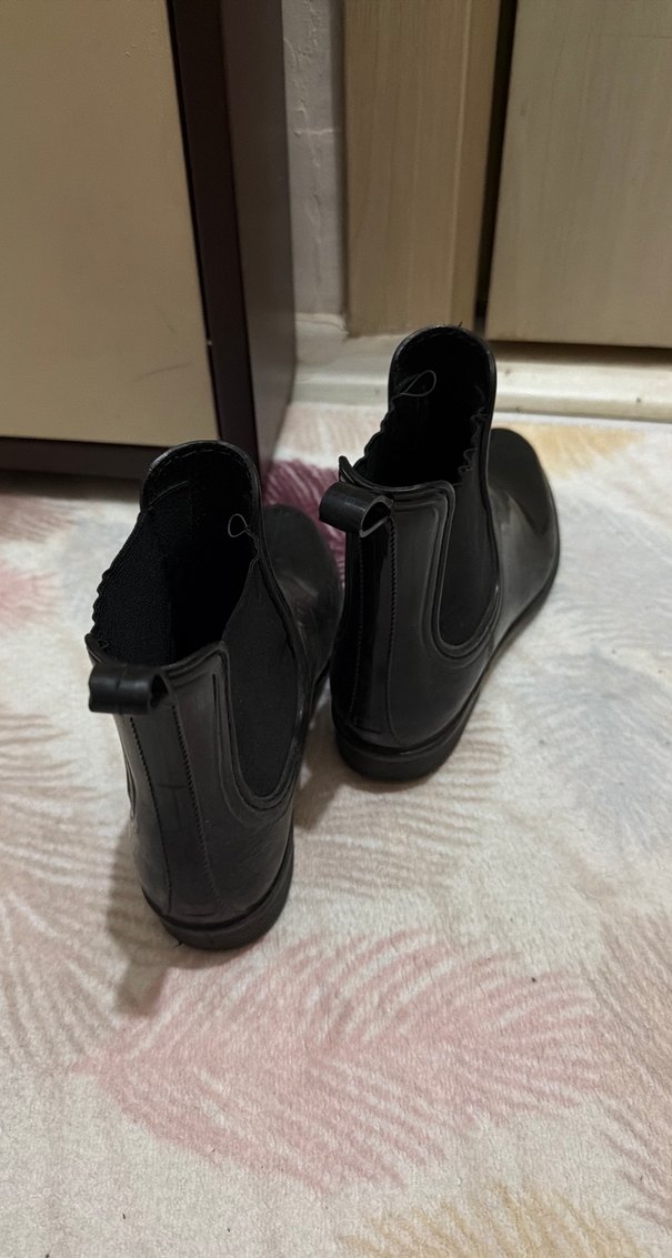 Siyah Rugan Stiletto Topuklu Kadın Bot - Görsel 4