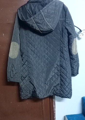 Kadın kahverengi Midi Mont - Görsel 2