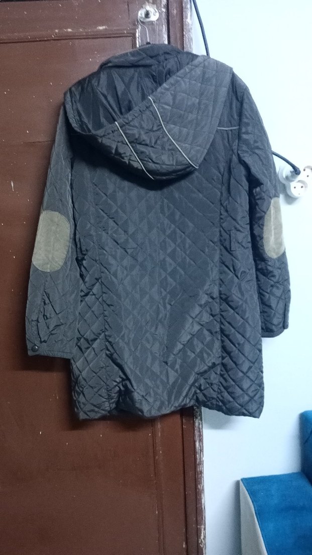 Kadın kahverengi Midi Mont - Görsel 2