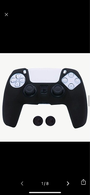 PS5 Kumandası Dualsense Silikon Kılıf ve 2 Analog Uç Kol Koruyuc