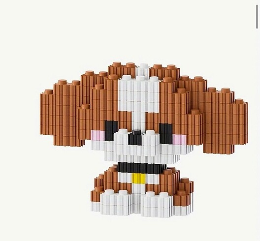 Beden Renk Lego Sevimli Hayvan Figürü Bricks Hello Kitty Kuromi My Melody D