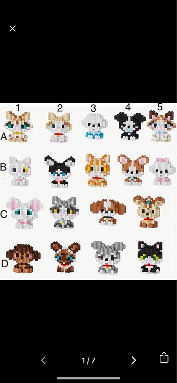 Lego Sevimli Hayvan Figürü Bricks Hello Kitty Kuromi My Melody D
