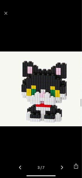Beden Lego Sevimli Hayvan Figürü Bricks Hello Kitty Kuromi My Melody D