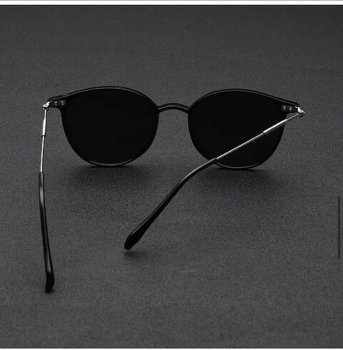 Beden siyah Renk Yuvarlak Retro Unisex Güneş Gözlüğü