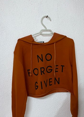 Kahverengi Kapüşonlu Kadın Sweatshirt