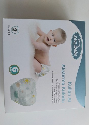 Sevibebe Alıştırma Külotu 15-20kg 6'lı