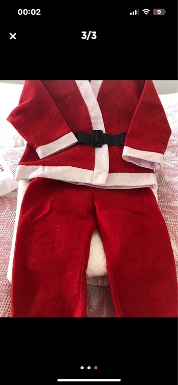 Çocuk Noel baba kıyafeti - Görsel 2