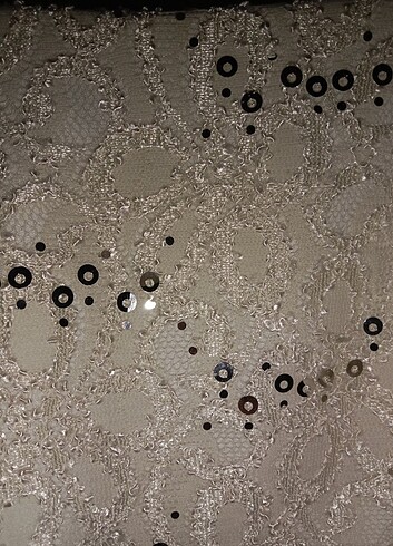 Krem rengi abiye - Görsel 4