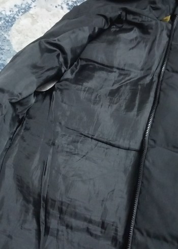 Kadın Siyah Kapüşonlu Fermuarlı Yelek - Görsel 3