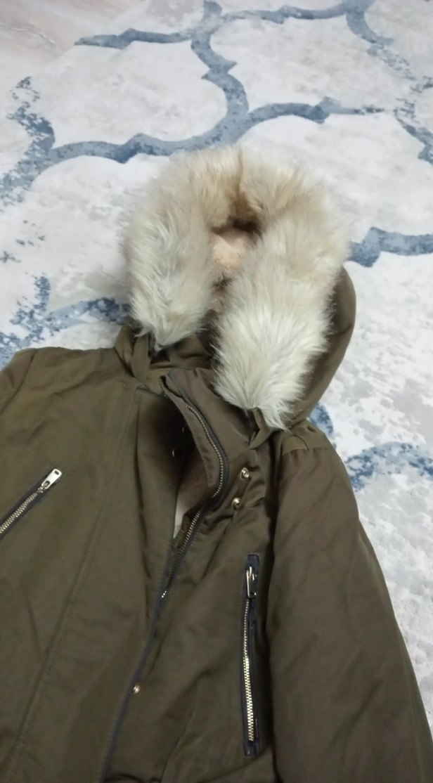 Kürk Detaylı Kadın Kışlık Mont - Görsel 2