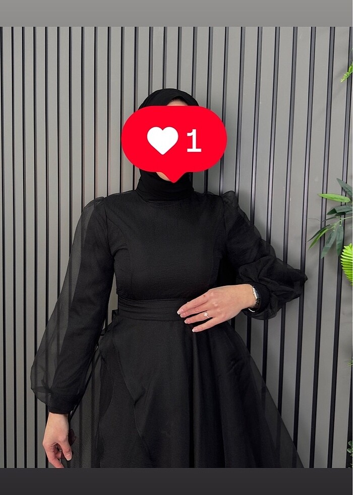 SİYAH ABİYE - Görsel 2