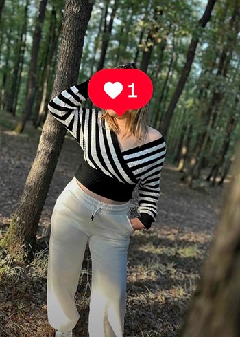 Triko crop kazak - Görsel 2