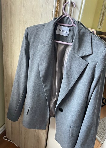 Gri Blazer Ceket - Görsel 2