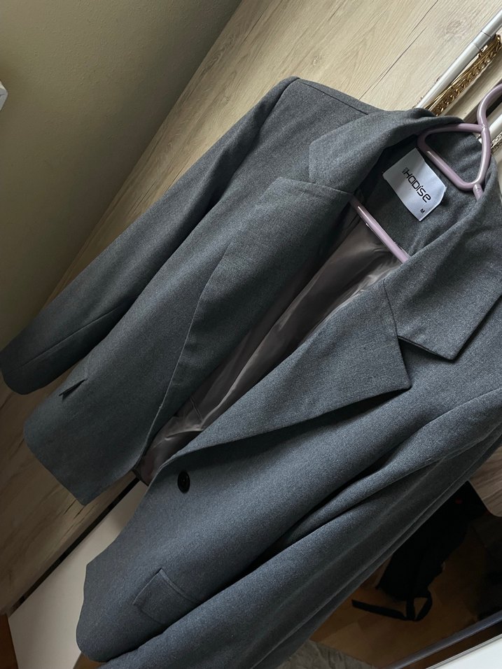 Gri Blazer Ceket - Görsel 4