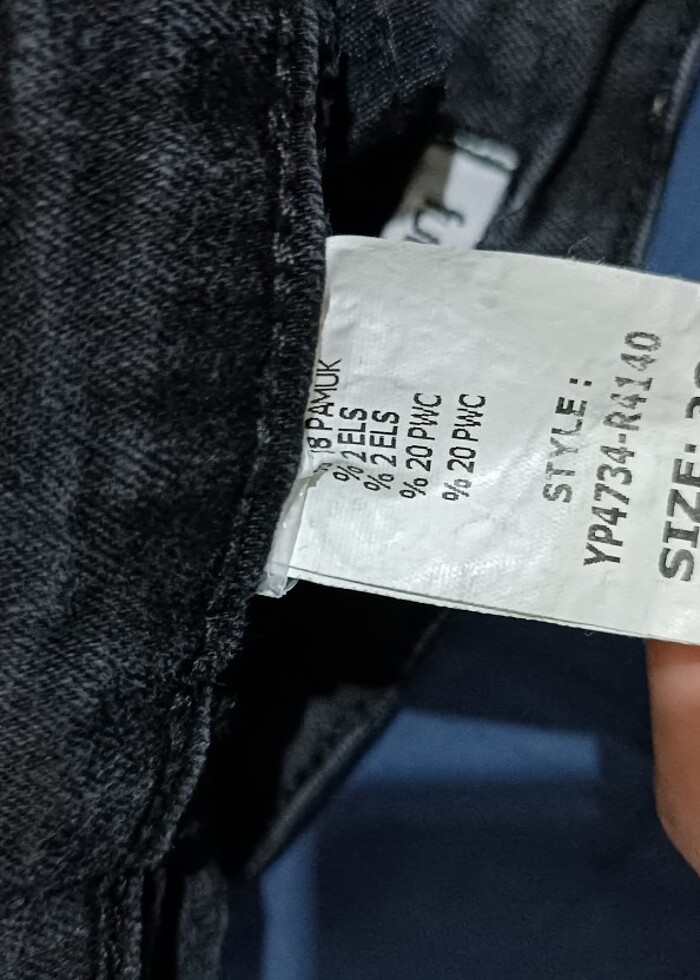 Siyah kadın kot pantolon  - Görsel 3