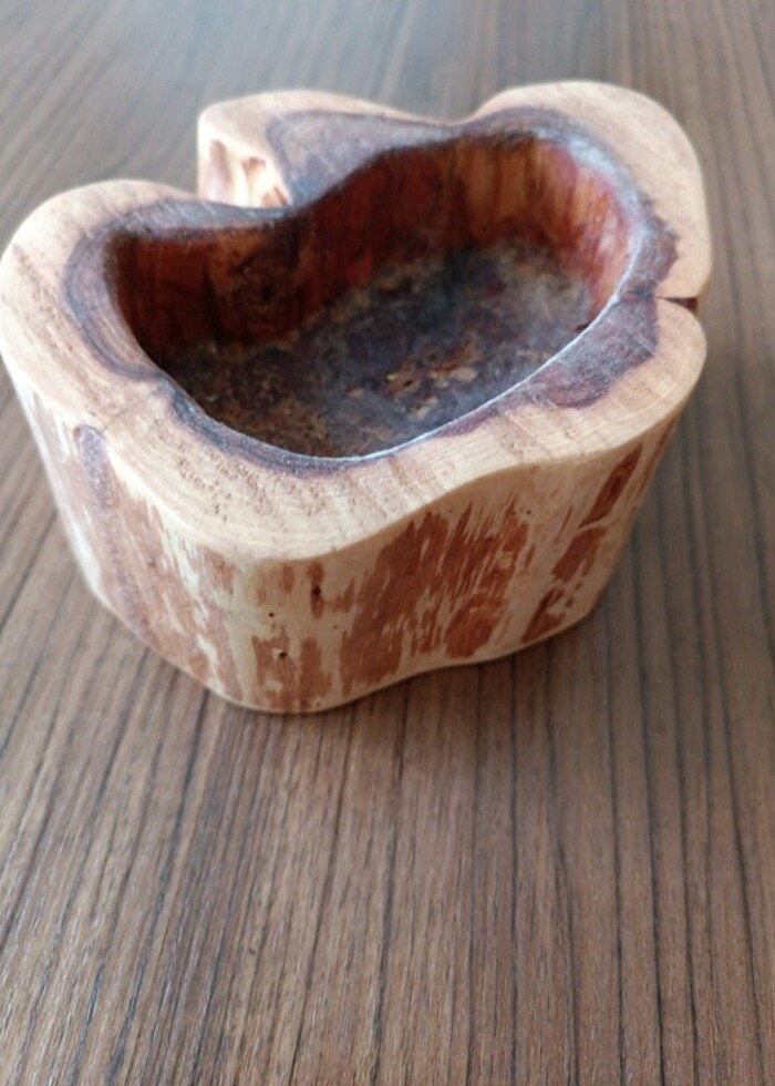 El yapımı ahşap sunumluk/çerezlik  - Görsel 2