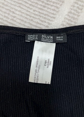 Dilvin Siyah Kadın Kısa Kollu Crop Top