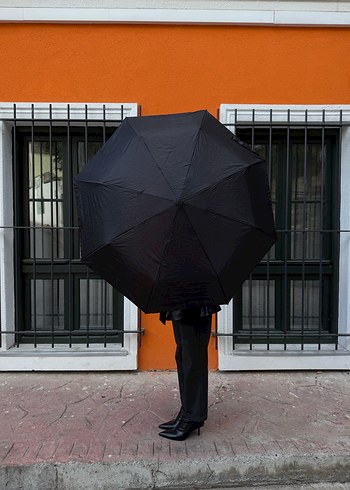 Siyah otomatik şemsiye - Görsel 3