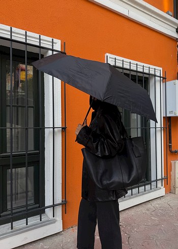 Siyah otomatik şemsiye - Görsel 4