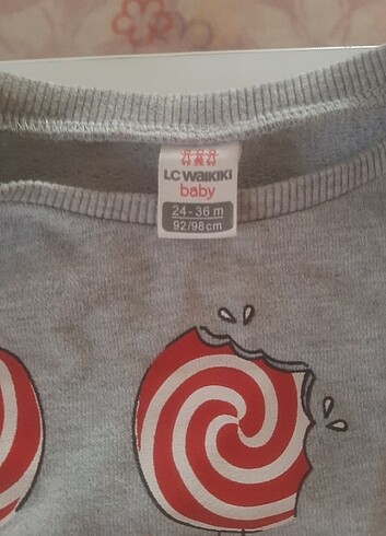 4 Yaş Beden gri Renk Kız pijama takımı