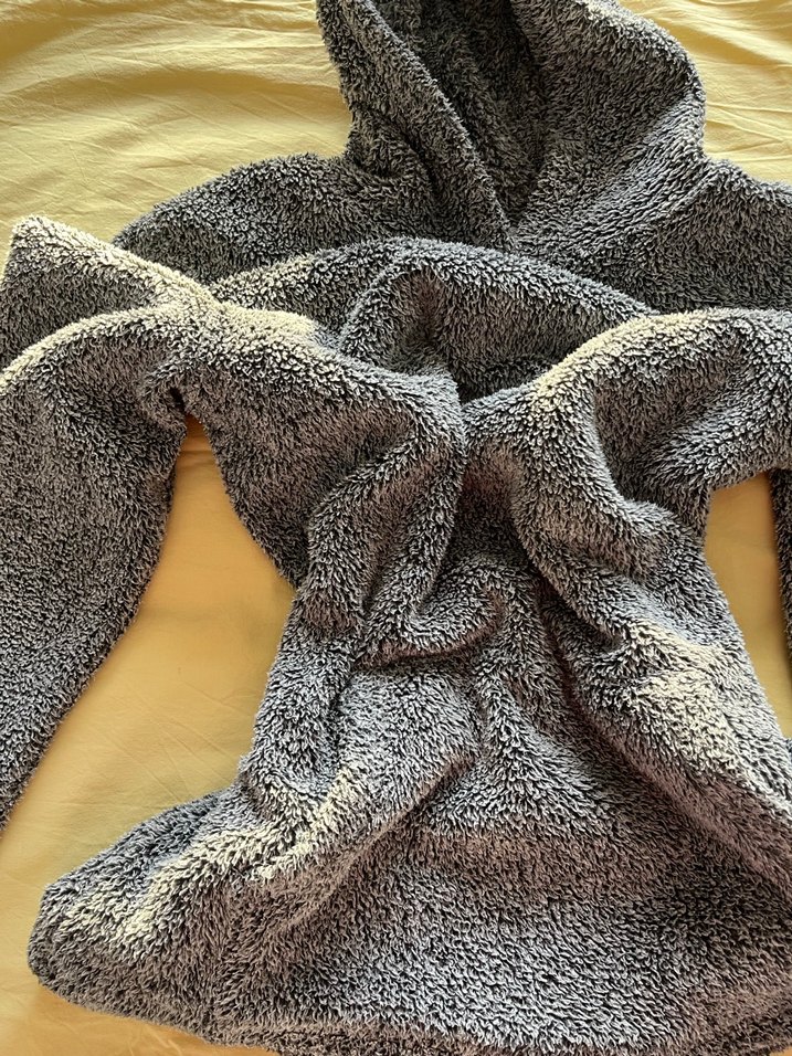 Gri Yumuşak Dokulu sweatshirt - Görsel 2