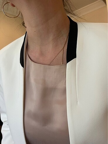 s Beden beyaz Renk Mango blazer