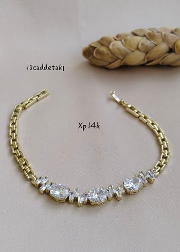 ÇELİK XP 14K TAŞLI MODEL BİLEKLİK