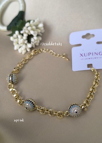 ÇELİK XP 14K NAZAR BONCUKLU MODEL BİLEKLİK