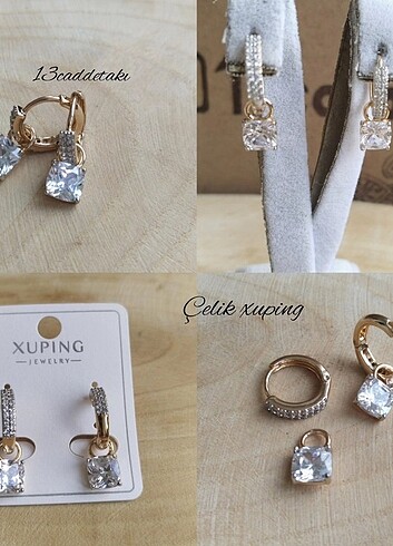 ÇELİK XUPİNG ZİRKON TAŞLI KARE MODEL KÜPE