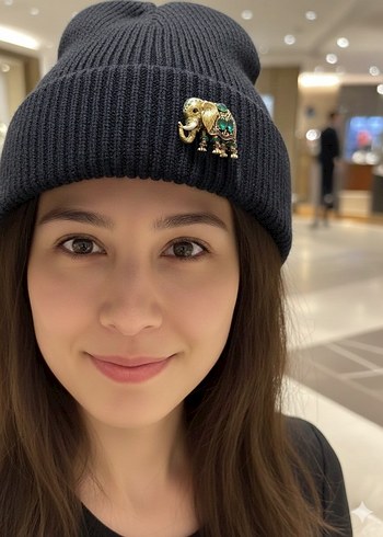 YEŞİL TAŞLI DİL MODEL BROŞ - Görsel 4