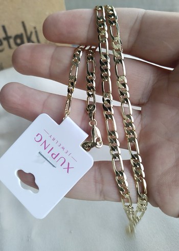 Altın Renk Minimalist Erkek Kolye - Görsel 4