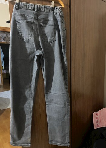 s Beden Gri Denim Erkek Normal Boy Jean