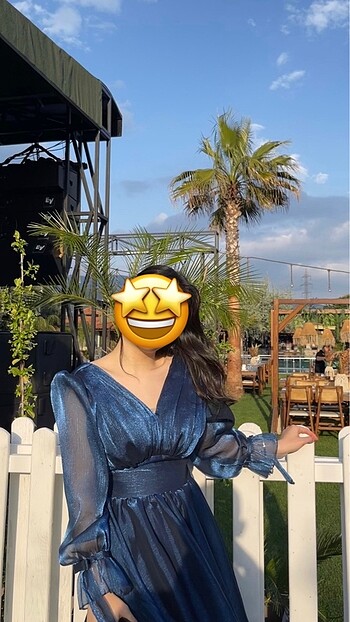 Diğer mavi abiye elbise