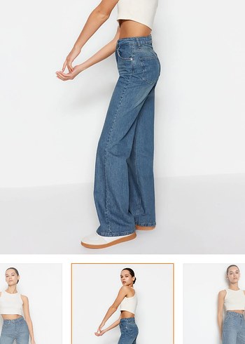 32 Beden Bol Kesim jean