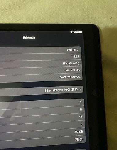 iPad 8. nesil 32gb hatasız - Görsel 4