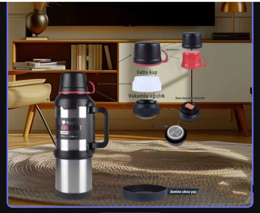 Safe Siyah ve Gri Termos Şişeler - Görsel 4