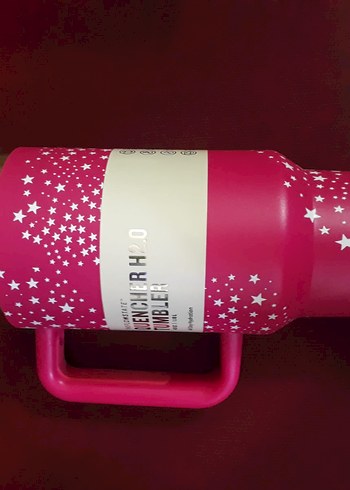 Pembe Yıldız Desenli Termos - Görsel 2