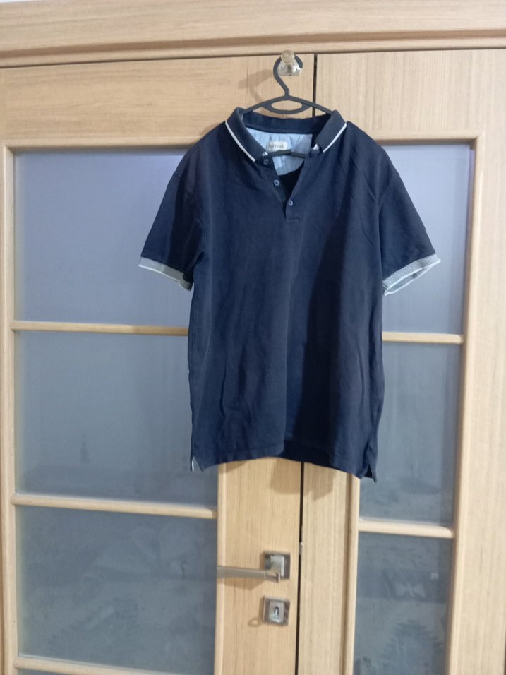 Düğmeli Lacivert Erkek Polo Tişört - Görsel 2