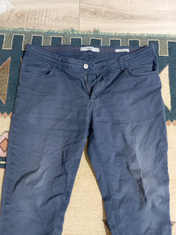 Erkek Gri Denim Pantolon - Görsel 3