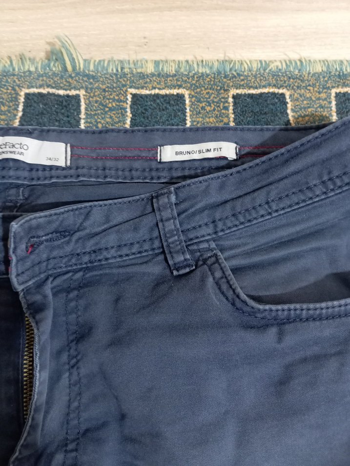 Erkek Gri Denim Pantolon - Görsel 4