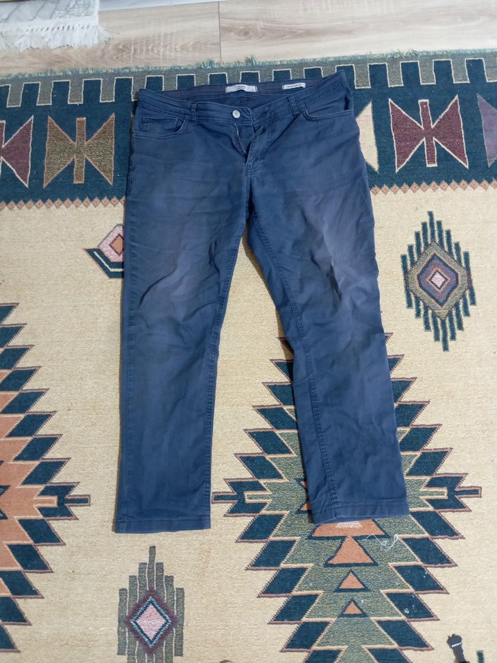 Erkek Gri Denim Pantolon - Görsel 2
