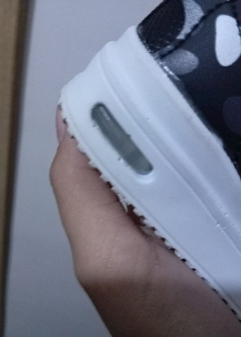 Erkek Çocuk Siyah Punk Tarz Spor Ayakkabı - Görsel 6