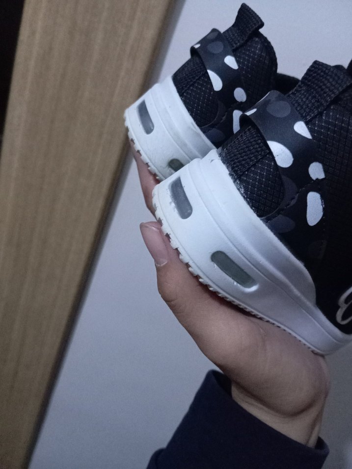 Erkek Çocuk Siyah Punk Tarz Spor Ayakkabı - Görsel 4