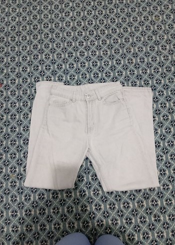 Gri Kadın Rahat Kesim Midi Jean - Görsel 2