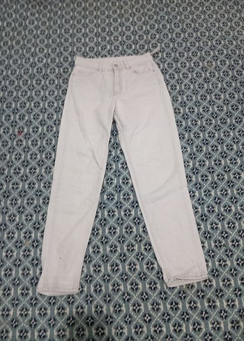 Gri Kadın Rahat Kesim Midi Jean - Görsel 4