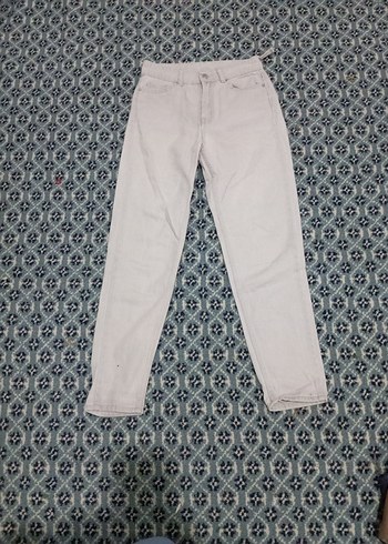 Gri Kadın Rahat Kesim Midi Jean - Görsel 5