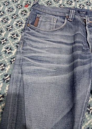 Gri Bağcıklı Salaş Erkek Kot Pantolon - Görsel 4