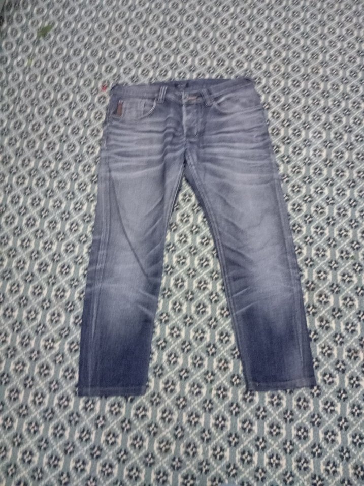 Gri Bağcıklı Salaş Erkek Kot Pantolon - Görsel 2