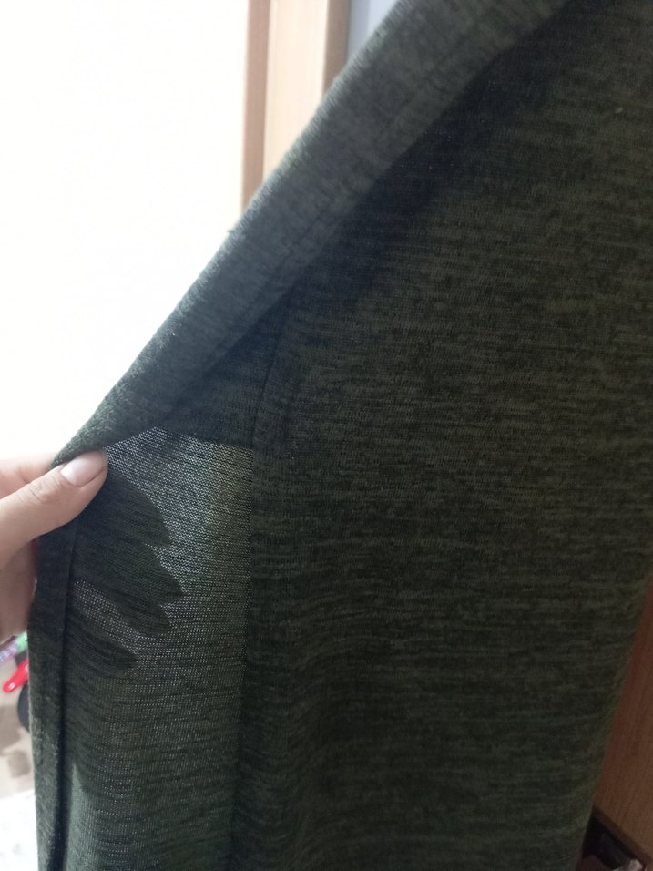 Gri Yeşil Örgü Kolsuz Midi Kadın Tunik - Görsel 5